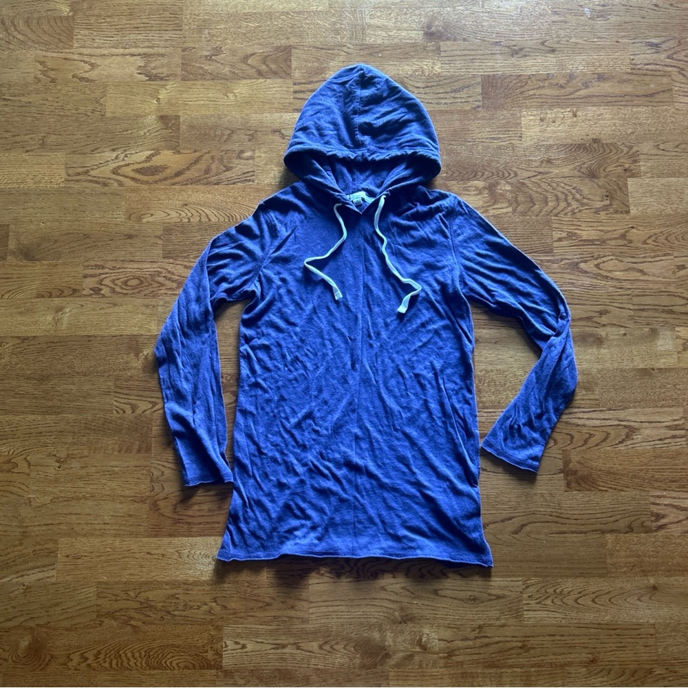 Gap Women Hoodie Shirt Top Purple Long Sleeve XS Tunic Pullover Jersey Cotton